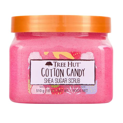 tree hut cotton candy shea sugar exfoliating  hydrating body scrub