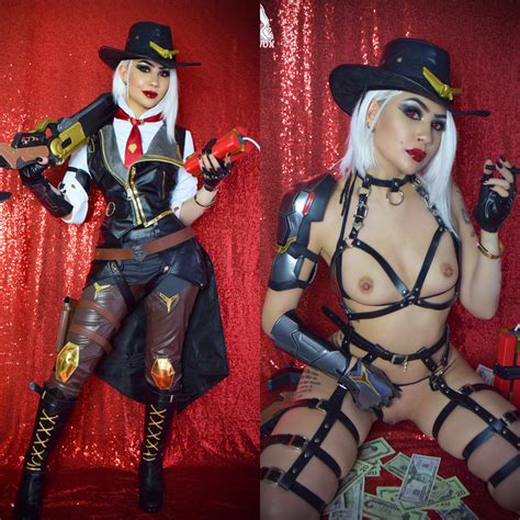 Ashe From Overwatch On Off Cosplay By Felicia Vox Porn Pic