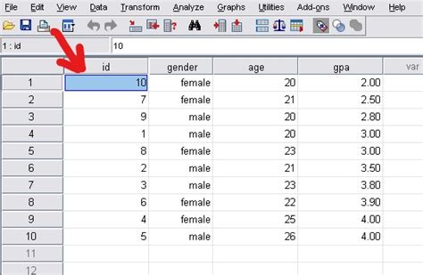 how to analyze data using spss part 4 how to sort data