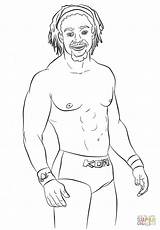 Wwe Kofi Kingston Sheets Wrestler Hardy Undertaker Orton Randy sketch template