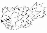 Pokemon Coloring Pages Zigzagoon Kids Printable Color sketch template