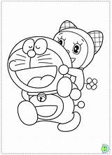 Dinokids Coloring Doraemon Close sketch template