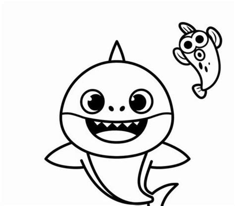 baby shark family coloring pages latest hd coloring pages printable