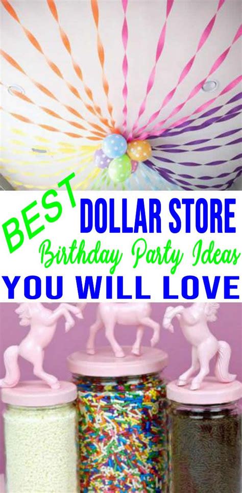 dollar store birthday party ideas easy dollar store