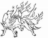 Okami Amaterasu Lineart Pages sketch template