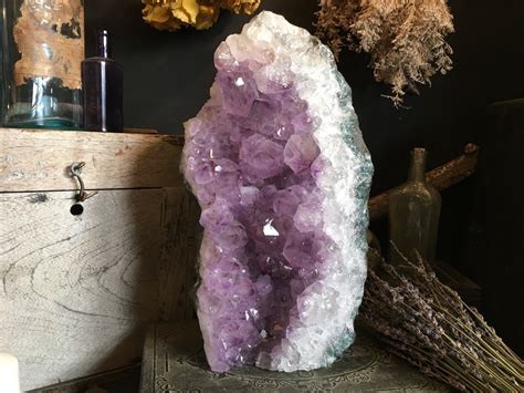 large amethyst cluster raw crystal cluster healing crystals  stones