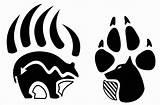 Bear Paw Native Wolf American Claw Tattoos Clip Symbols Tattoo Tribal Symbol Drawing Sketch Claws Talk Could Books Drawings If sketch template