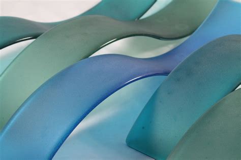 Buy Hand Crafted Fused Glass Wall Art Wave Sculpture Sea