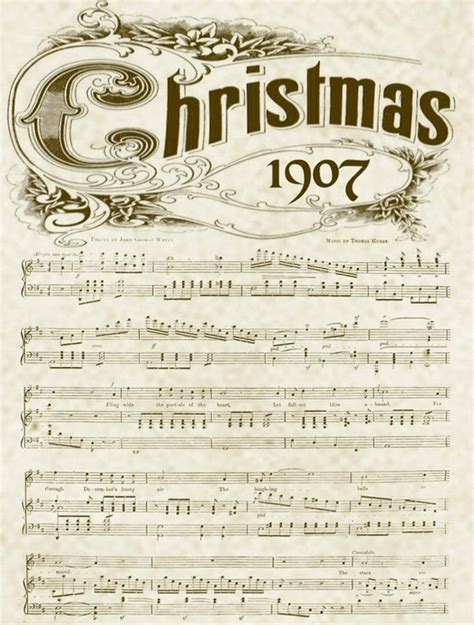 printable vintage christmas sheet