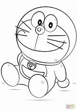 Coloring Doraemon Designg sketch template