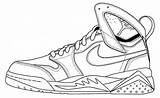 Nike Jordans sketch template