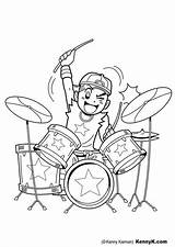 Drummer Educima sketch template