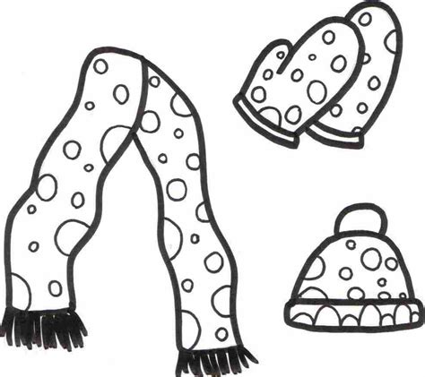 winter scarf coloring pages coloring home