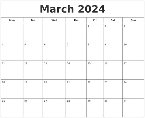 blank calendar template printable  calendar  ireland printable