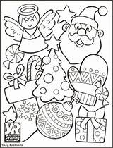 Christmas Collage Coloring Pages sketch template