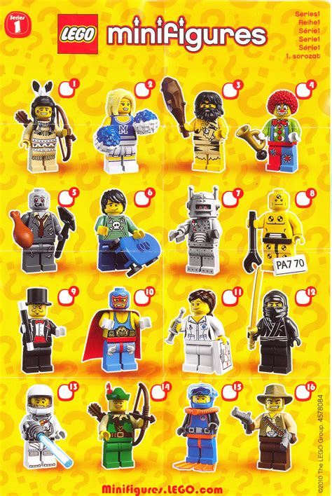 lego  lego minifigures series  instructions minifigures lego