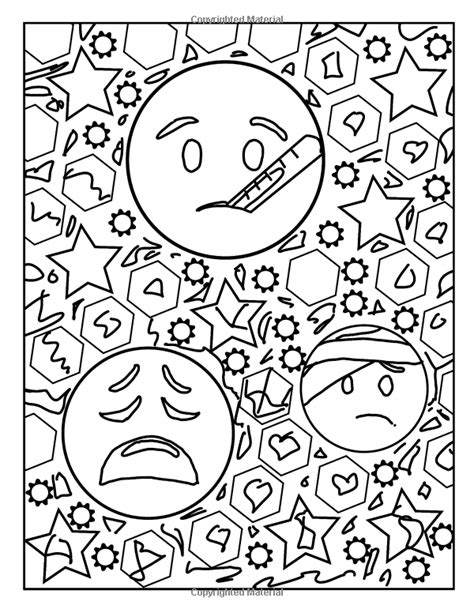 emoji coloring book  large coloring pages  cute funny