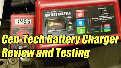 cen tech battery charger starter review  testing harbor freight youtube