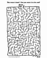 Maze Mazes Games Activity Print Sheets Coloring Kids Printable Pages Childrens Children Worksheets Difficult Channel Game Worksheet Board Color Preschool sketch template