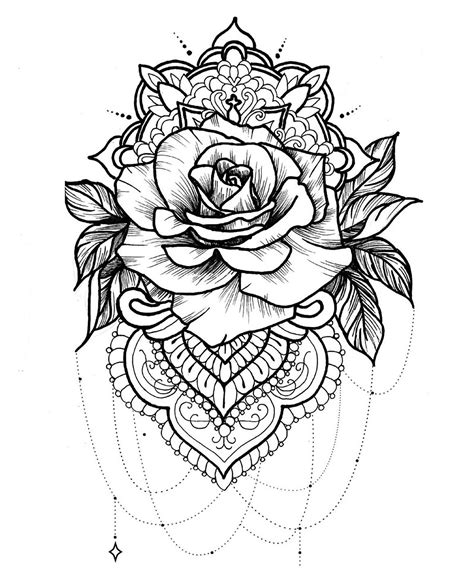 rose realistic flower coloring pages iremiss