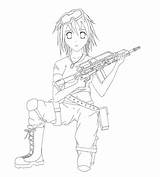 Anime Soldier Sketch Drawing Squadron Ace Deviantart Canadian Getdrawings Manga sketch template