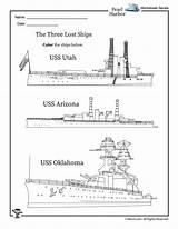 Harbor Pearl Coloring Ships Kids Worksheets Activities Lesson Plan Woojr Print Choose Board sketch template