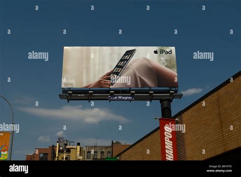 apple billboard usa  res stock photography  images alamy