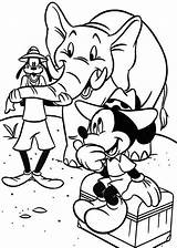 Safari Mickey Coloring Mouse sketch template