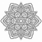 Mandalas sketch template