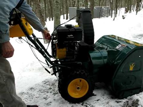 snow blower engine start  hp tecumseh youtube