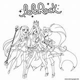 Coloring Lolirock Pages Girls Printable Print sketch template