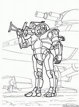 Coloring Wars Pages Futuristic Space Battle Ship Spaceguard Costume sketch template