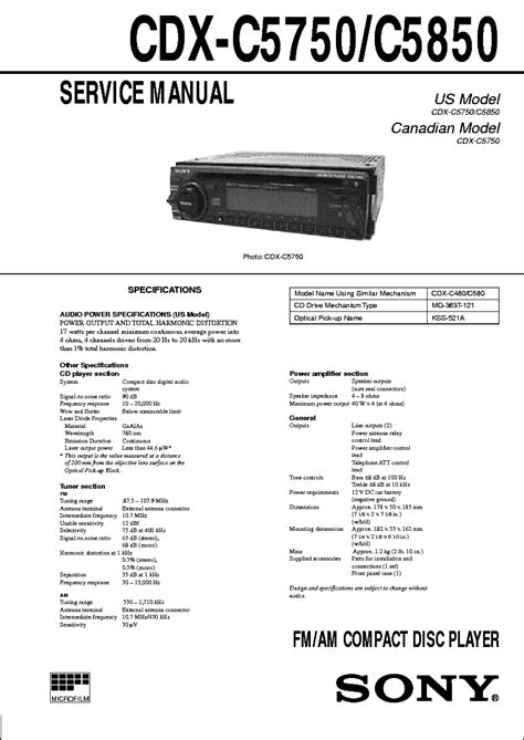 sony cdx gt mpwma player cd receiver wiring diagram