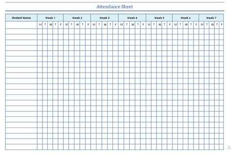 fantastic attendance book format labor sheet