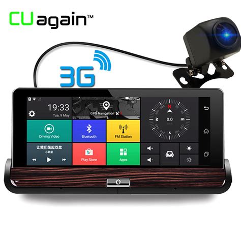 cuagain cu dvr touch android car camera  wifi rearview mirror dvr gps car video recorder
