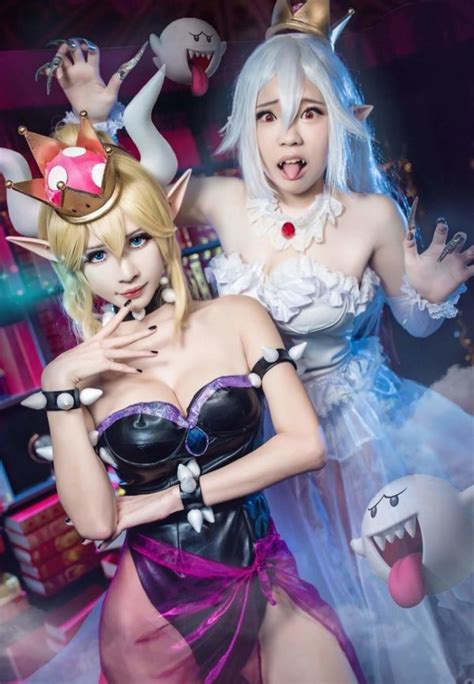 bowsette and booette cosplay twice the trouble sankaku complex
