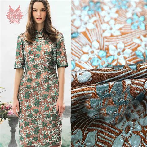 american style luxury  floral metallic jacquard brocade fabric