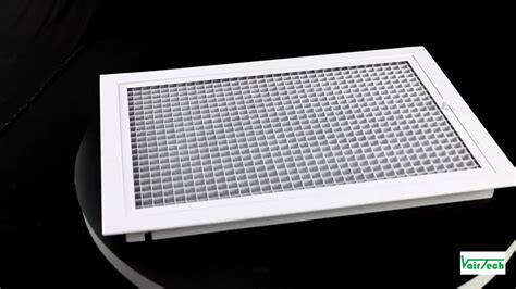 ceiling wall aluminum eggcrate return air grille  hvac activated