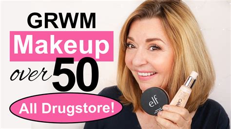 grwm using all drugstore pretty over fifty