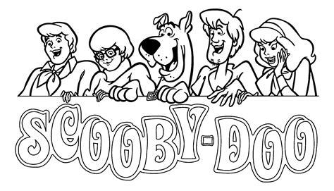 scooby doo coloring pages scooby dooby doo print color craft