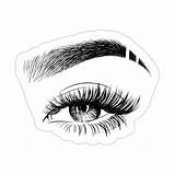 Eyebrow Slits sketch template