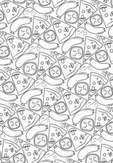 Pizza Pattern Coloring Sausage Pages Printable 83kb 480px Drawing Drawings sketch template
