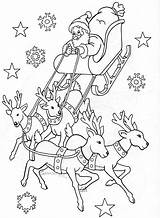 Reindeer Rudolph Rentier Sleigh Renne Renos Papai Reno Deer Escolha Pasta sketch template