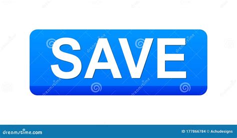 save button stock vector illustration  buttons detail