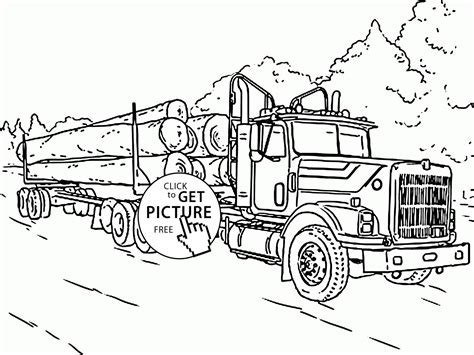 flatbed truck coloring page engiensoto