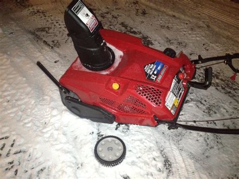 troy bilt squall  cc  single stage gas snow blower review