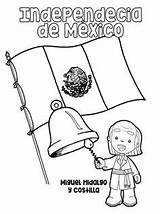 Mexico La Para Colorear Viva Information Septiembre Miguel Hidalgo sketch template