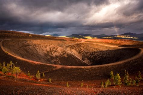 cinder cone sunset lassen volcanic national park  oc