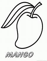 Mango Coloring Pages Drawing Kids Printable Color Getdrawings Sheet Onlinecoloringpages sketch template