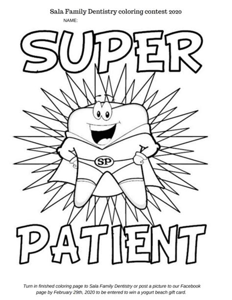 dental health awareness month coloring contest sala family dentistry